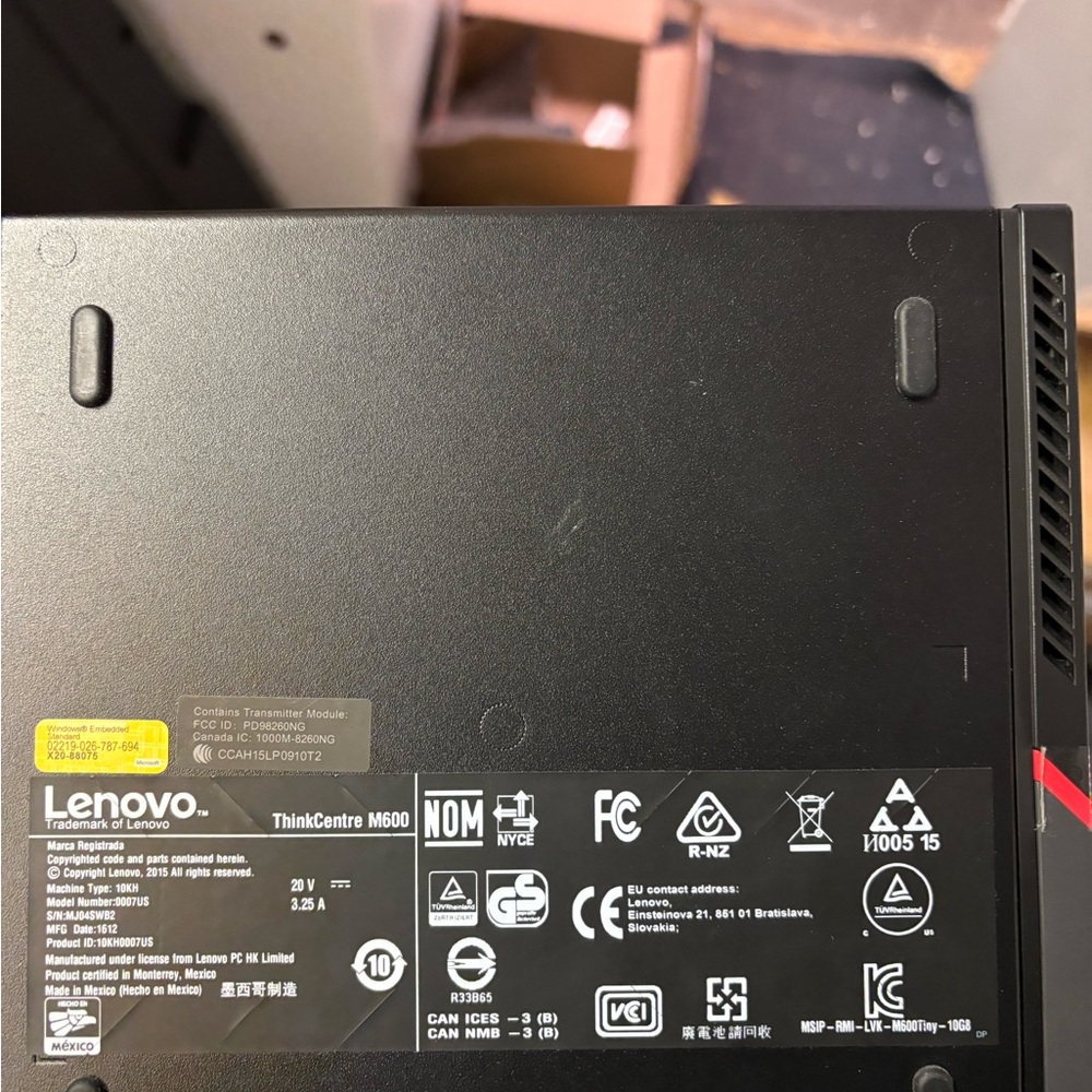 Lenovo ThinkCentre M600 Mini Desktop in Black (10 available)